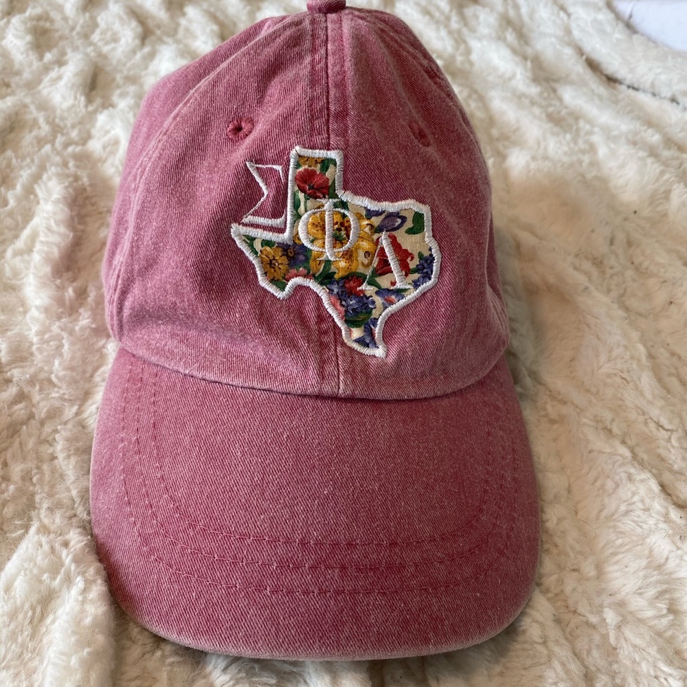 Sigma phi lambda red pink hat